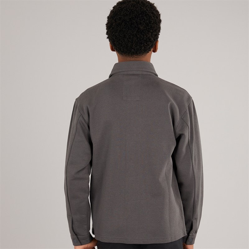 LUKE 1977 Boys Bear Overshirt Charcoal - Image 2
