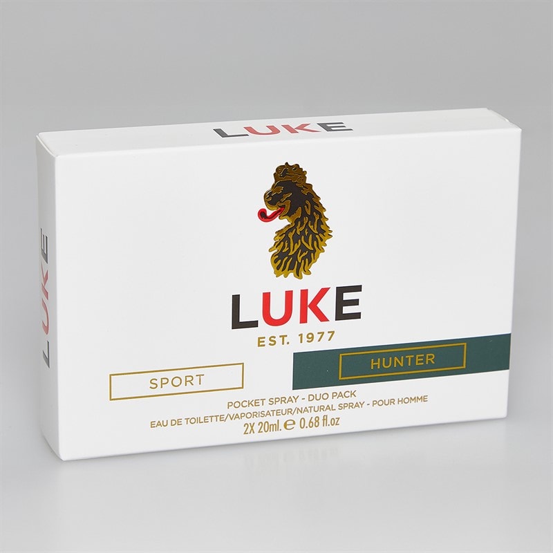 LUKE 1977 Mens Sport And Hunter Fragrance Set White/Green White / Green - Image 4