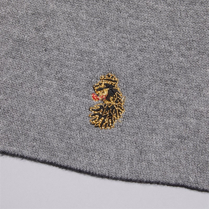 LUKE 1977 Mens Reversible Scarf Black/Grey - Image 2