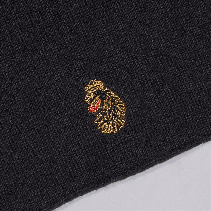 LUKE 1977 Mens Reversible Scarf Black/Grey - Image 3