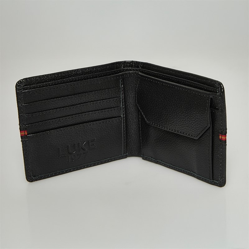 LUKE 1977 Mens Milled Wallet Black - Image 2