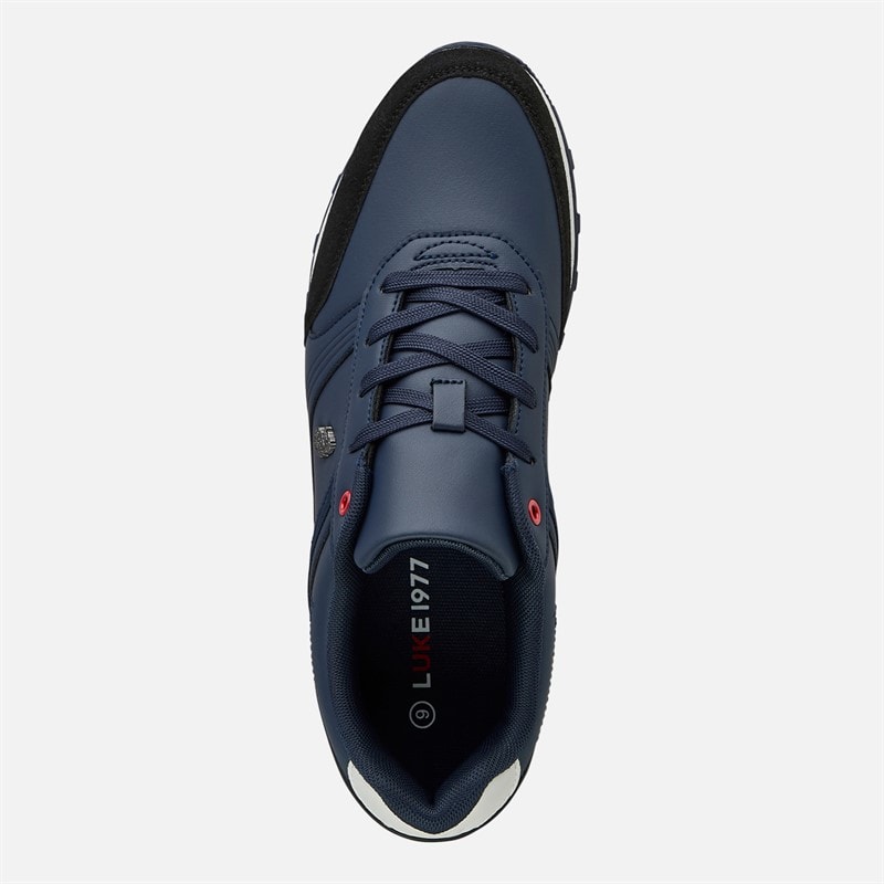 LUKE 1977 Mens Groves Trainers Navy/Black - Image 4