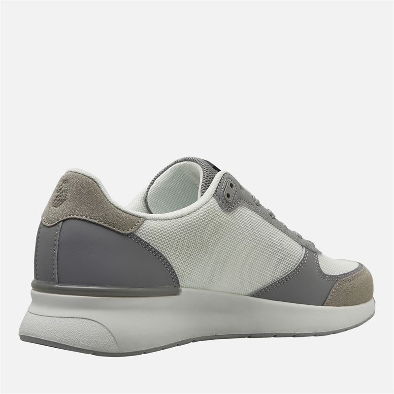 LUKE 1977 Mens Voodoo Ray Trainers White/Grey - Image 5