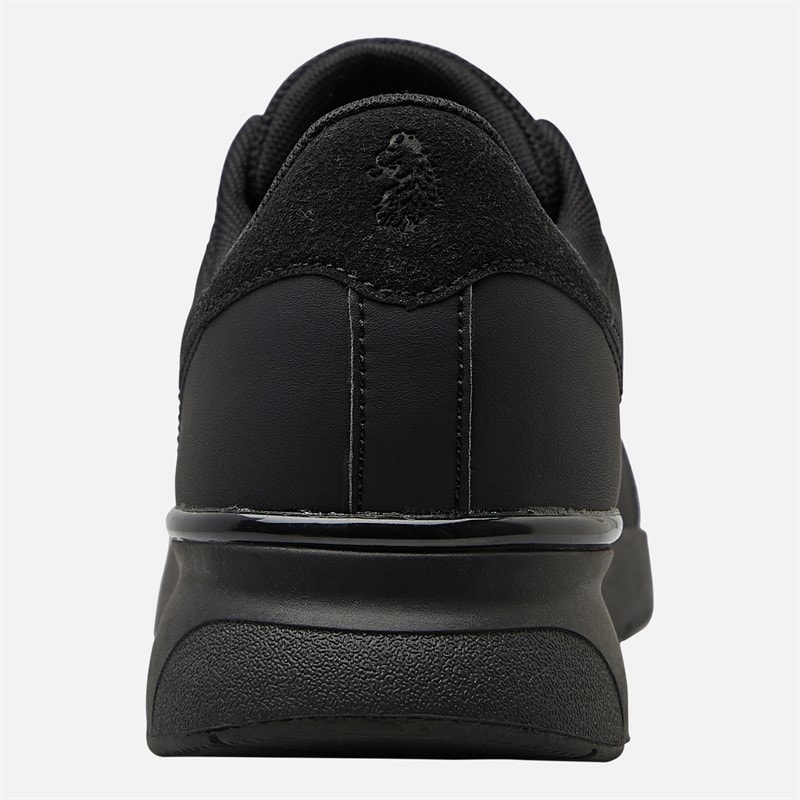 LUKE 1977 Mens Voodoo Ray Trainers Black/Black - Image 3
