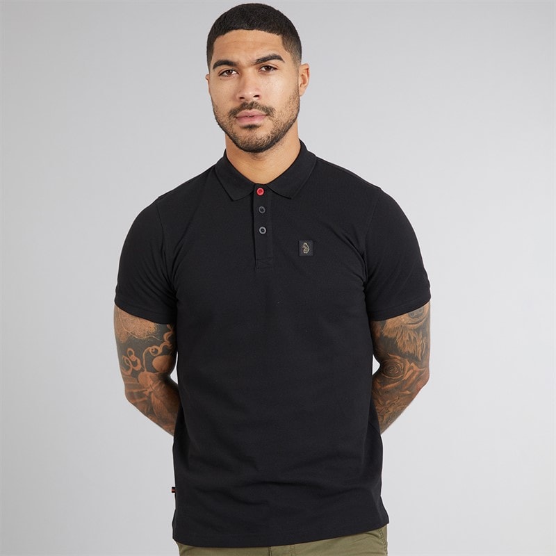 LUKE 1977 Mens Williams 2500 Polo Shirt Black
