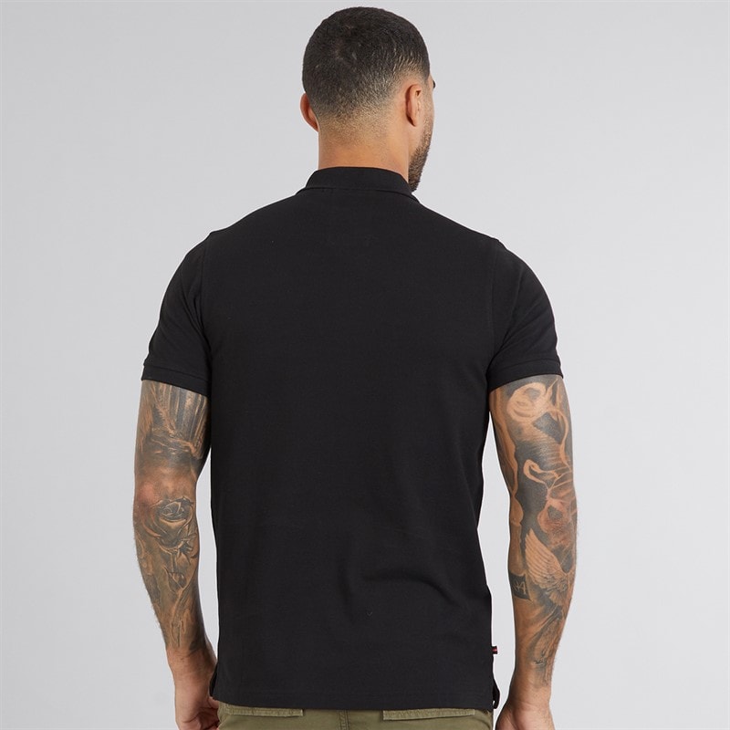 LUKE 1977 Mens Williams 2500 Polo Shirt Black - Image 2