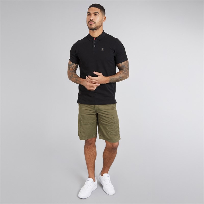 LUKE 1977 Mens Williams 2500 Polo Shirt Black - Image 4