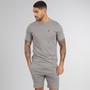 LUKE 1977 Mens Trousersnake T-Shirt And Shorts Set Mid Grey