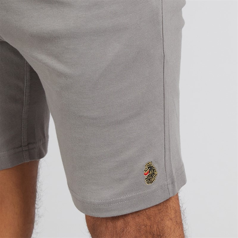 LUKE 1977 Mens Trousersnake T-Shirt And Shorts Set Mid Grey - Image 5