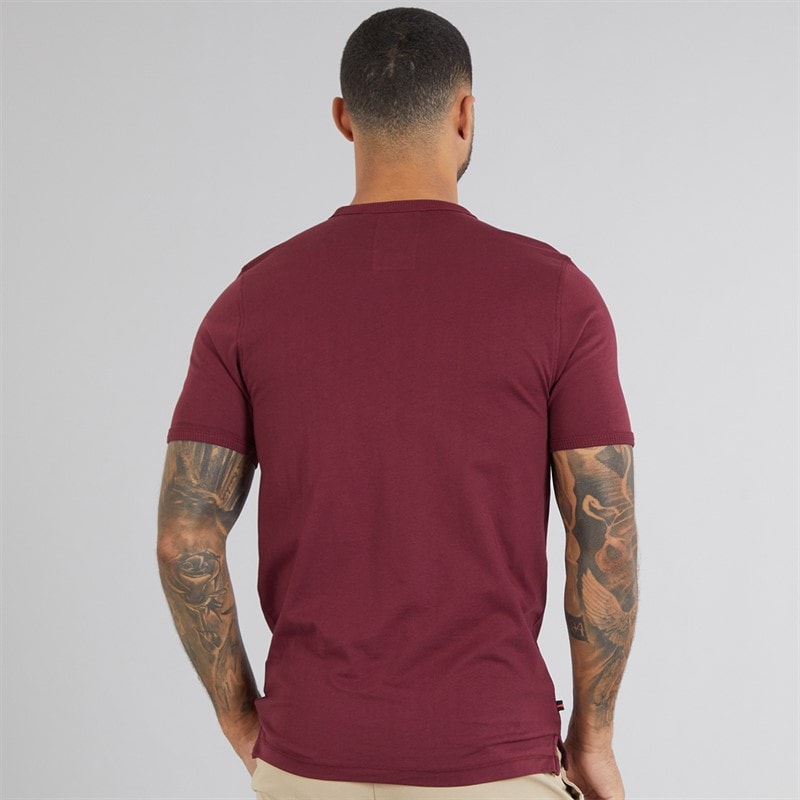 LUKE 1977 Mens Ciruella 2500 T-Shirt Claret - Image 2