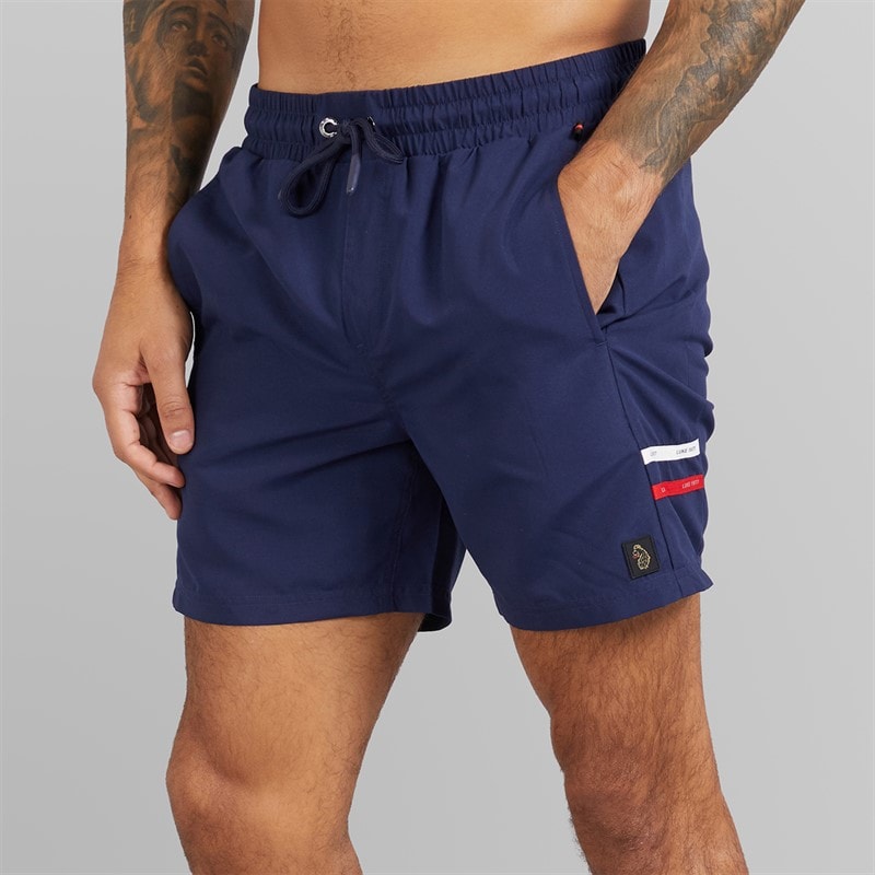 LUKE 1977 Mens Tapehead 2500 Swim Shorts Navy - Image 1