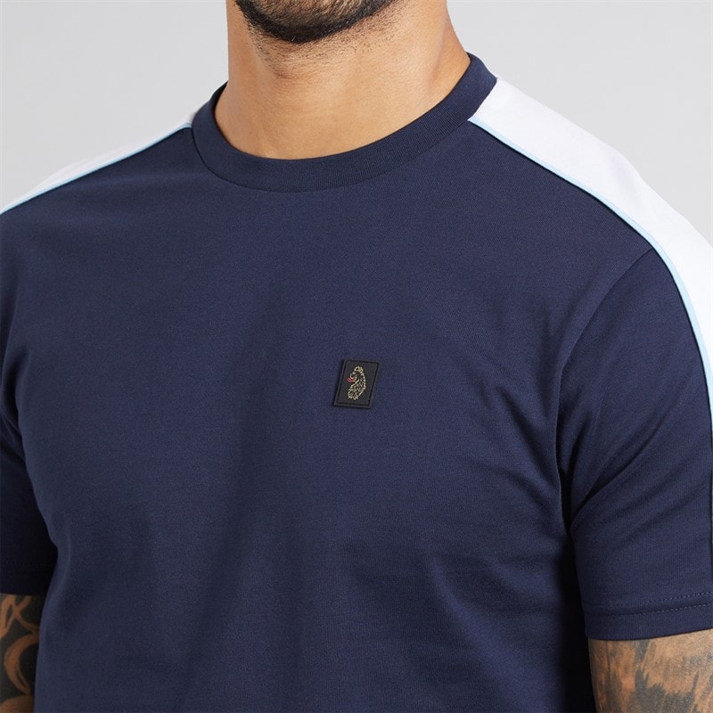 LUKE 1977 Mens Ciruella 2500 T-Shirt Navy - Image 3
