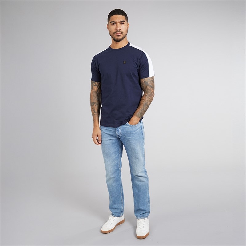 LUKE 1977 Mens Ciruella 2500 T-Shirt Navy - Image 4