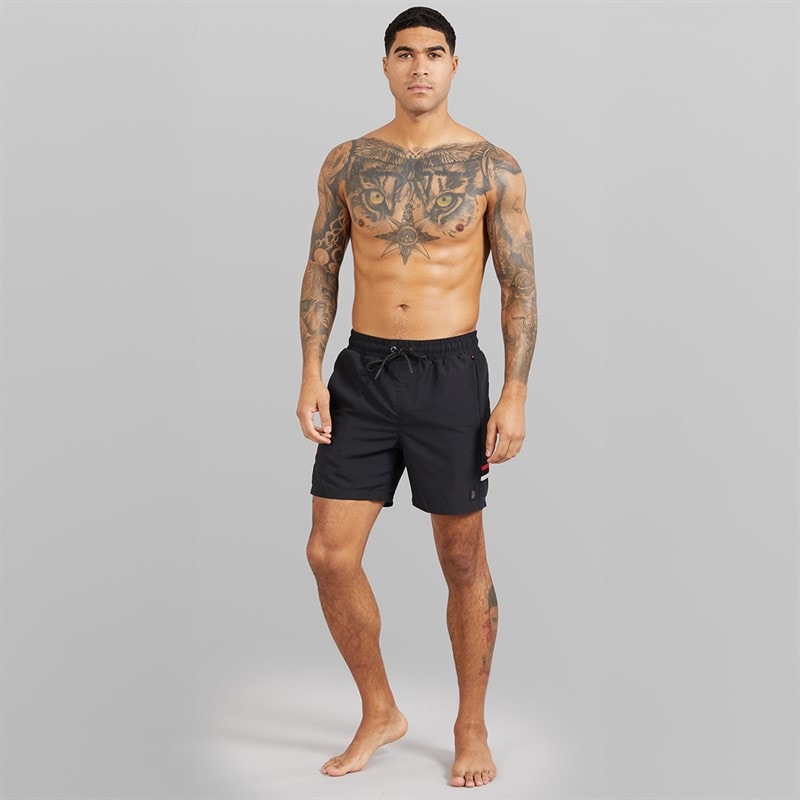 LUKE 1977 Mens Tapehead 2500 Swim Shorts Black - Image 3