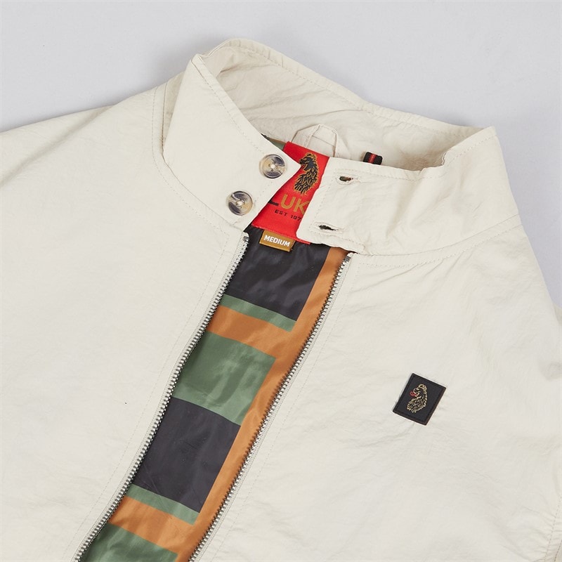 LUKE 1977 Mens Miller Harrington Jacket Stone - Image 3