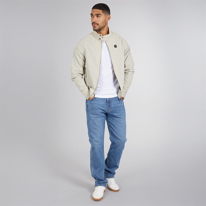 LUKE 1977 Mens Miller Harrington Jacket Stone - Image 4