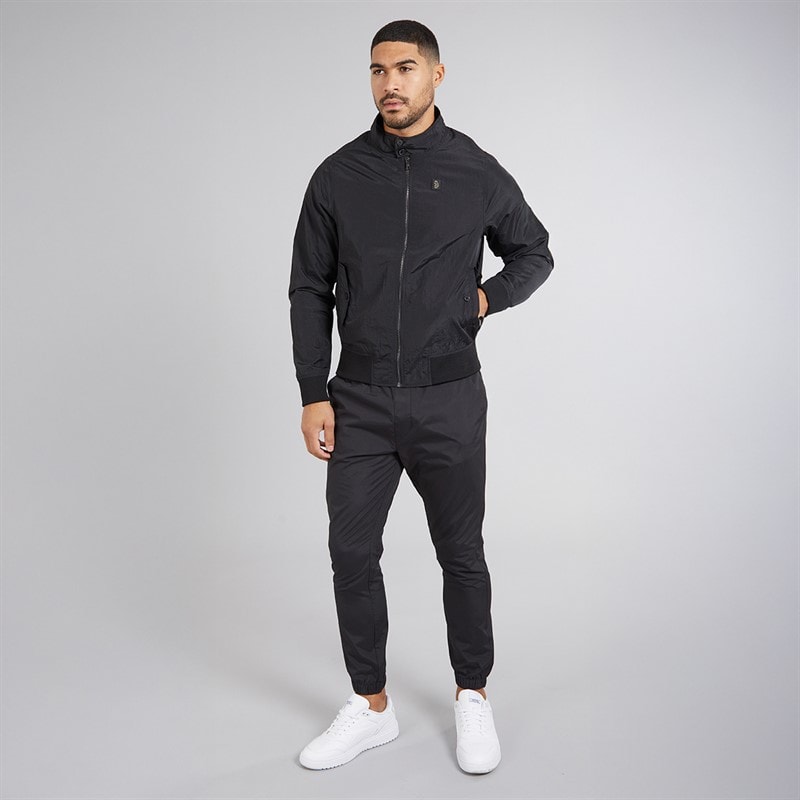 LUKE 1977 Mens Miller Harrington Jacket Black - Image 4