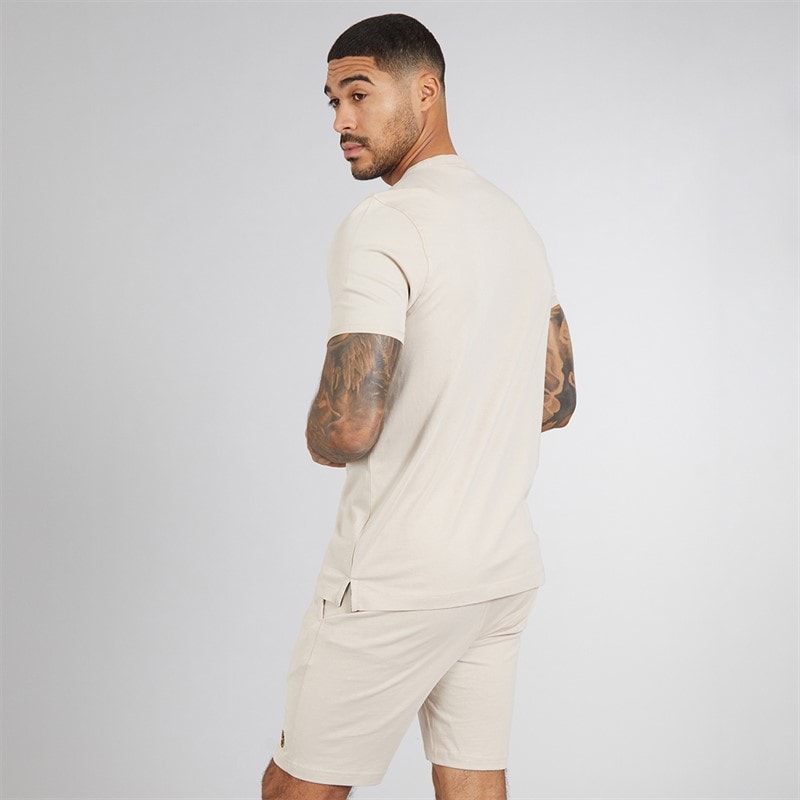 LUKE 1977 Mens Trousersnake T-Shirt And Shorts Set Dark Ecru - Image 2
