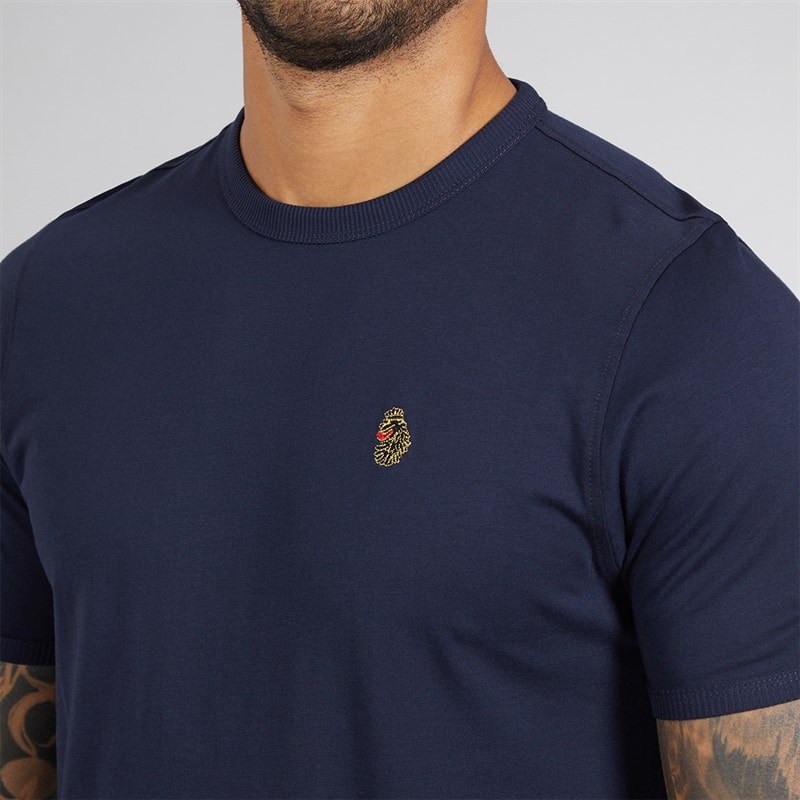 LUKE 1977 Mens Trousersnake T-Shirt And Shorts Set Dark Navy - Image 3