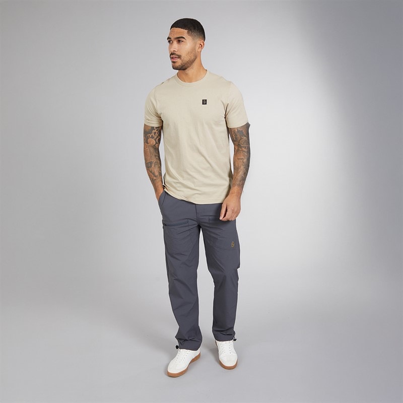 LUKE 1977 Mens Ciruella 2500 T-Shirt Dark Ecru - Image 4