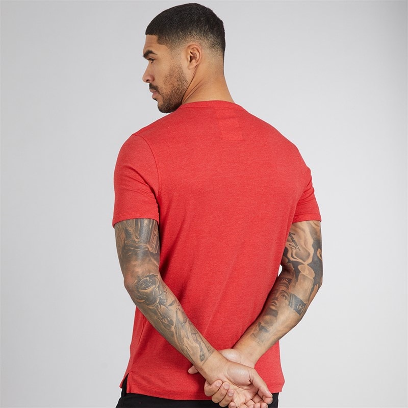 LUKE 1977 Mens Ciruella 2500 T-Shirt Marina Red - Image 2