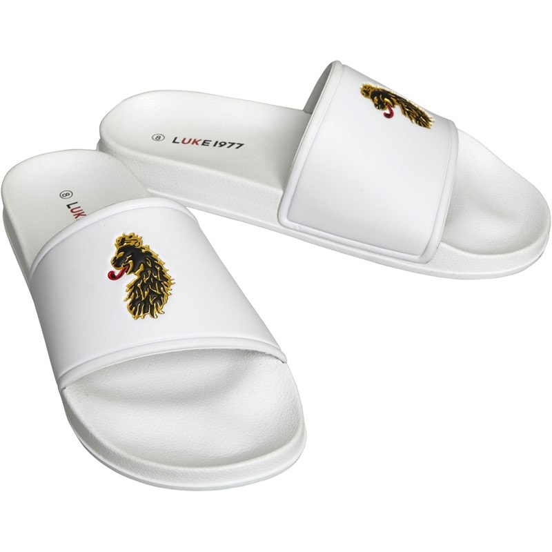 LUKE 1977 Mens Reign Sliders White