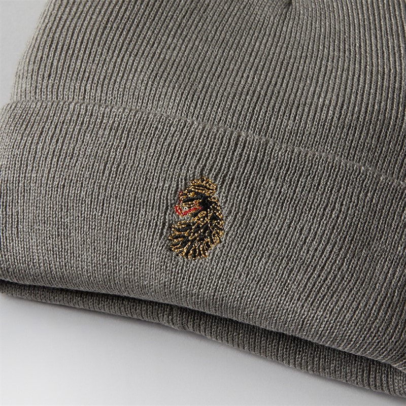 LUKE 1977 Mens Fuiji 3M Classic Beanie Grey - Image 2