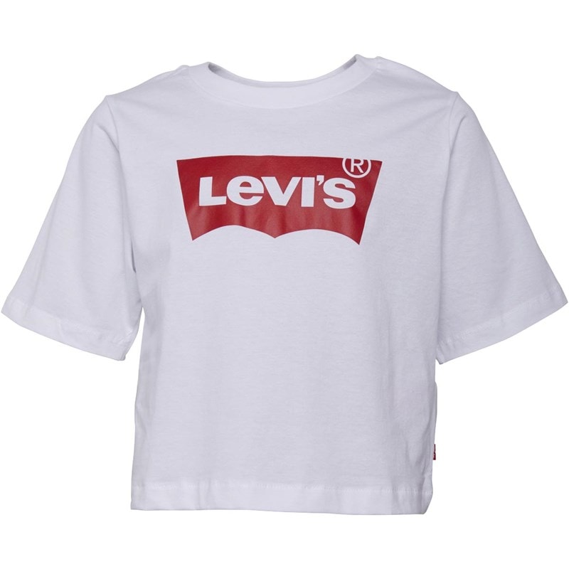 Levi's Girls Light Bright Cropped T-shirt White
