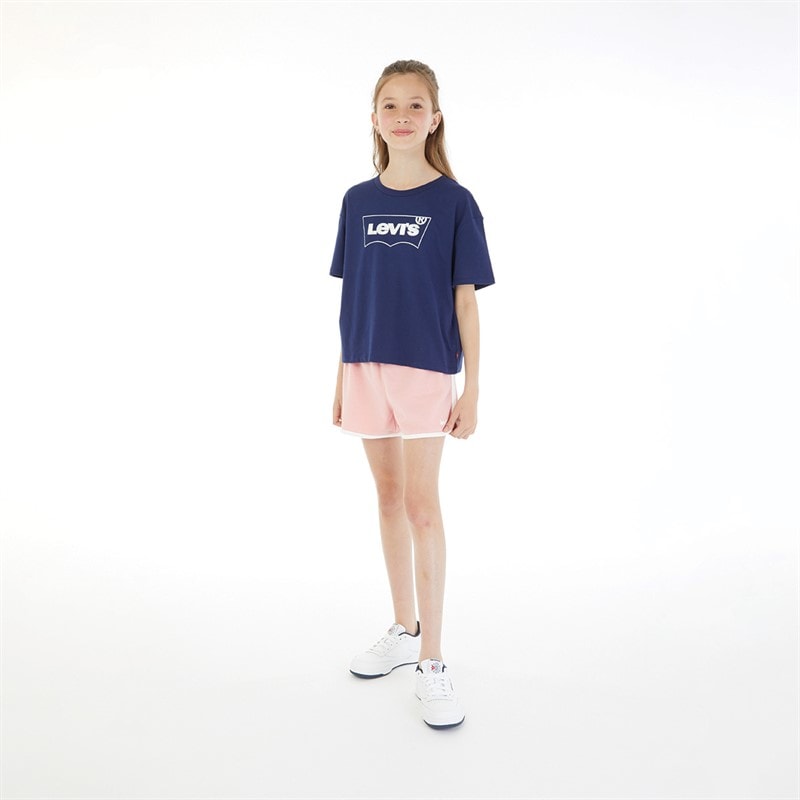 Levi's Girls Meet And Greet Batwing T-Shirt Blue - Image 3