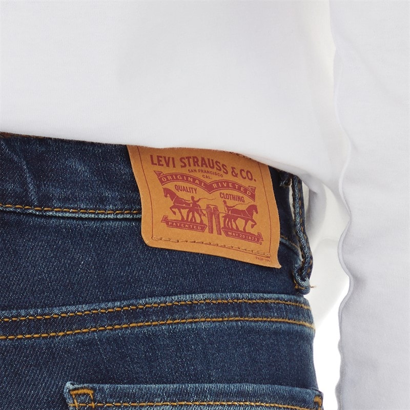 Levi's Girls 720 High Rise Super Skinny Jeans Resilient Blue - Image 3