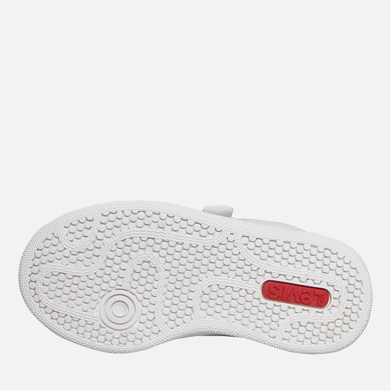 Levi's Girls Bell Mini Trainers White/Fuxia - Image 2