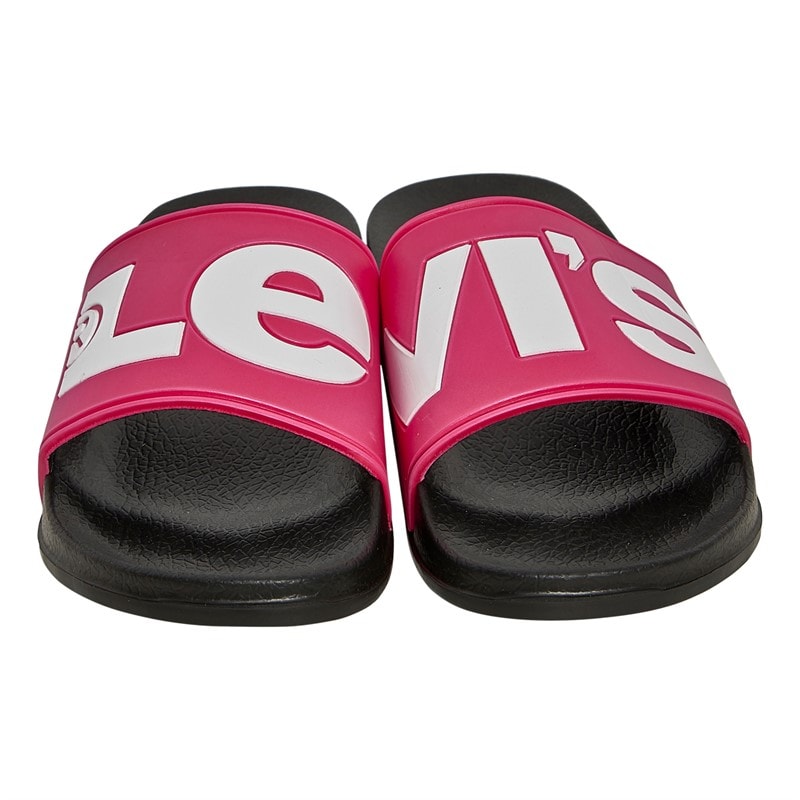 Levi's Junior  Girls June Logo Sliders Lilac/Black - Image 4