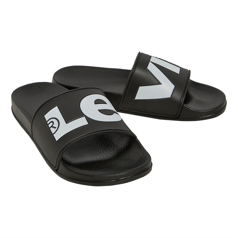 Levi's Junior June Logo Sliders Black - Image 1