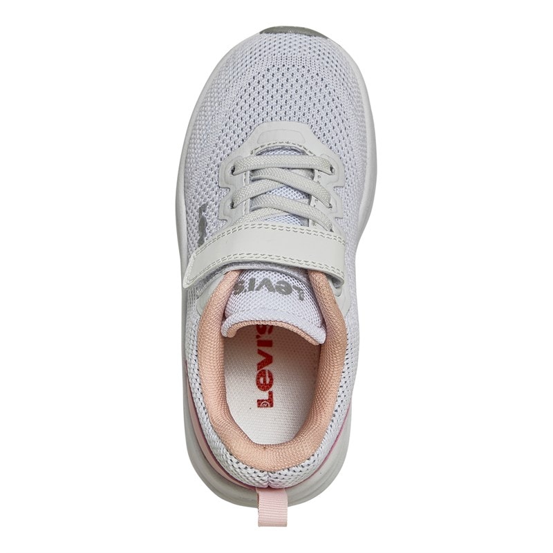 Levi's Infant Girls Hudson Mini Trainers Potpourri White Rose 2900 - Image 4