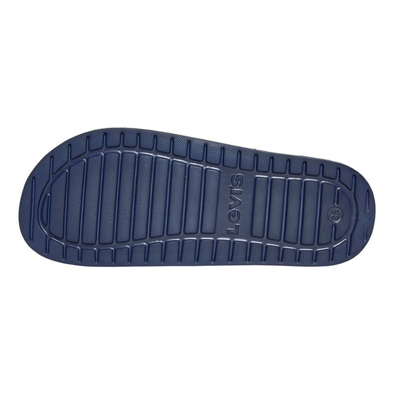 Levi's Junior Boys June Logo Sliders White/Navy - Image 3