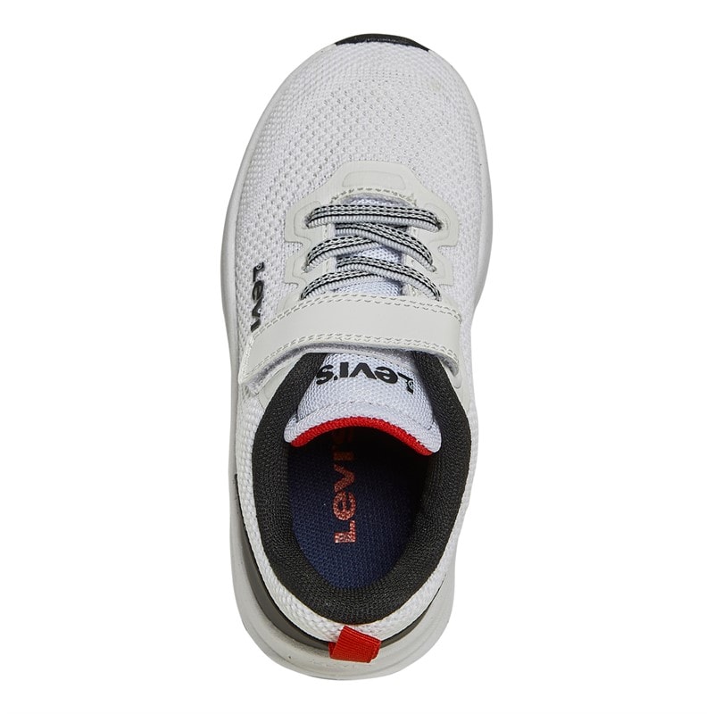 Levi's Infant Boys Hudson Mini Trainers White Black Red - Image 4