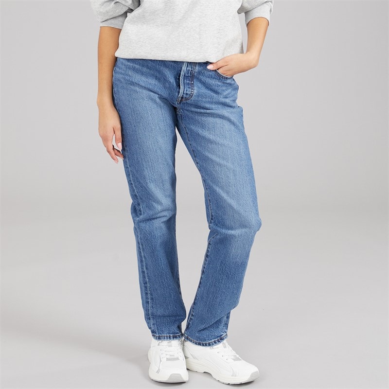 Levi's Womens 501 Straight Fit Jeans Salsa In Sequence