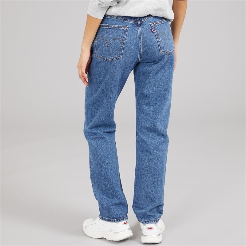 Levi's Womens 501 Straight Fit Jeans Salsa In Sequence - Image 2