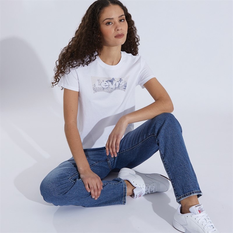 Levi's Womens 501 Straight Fit Jeans Salsa In Sequence - Image 4
