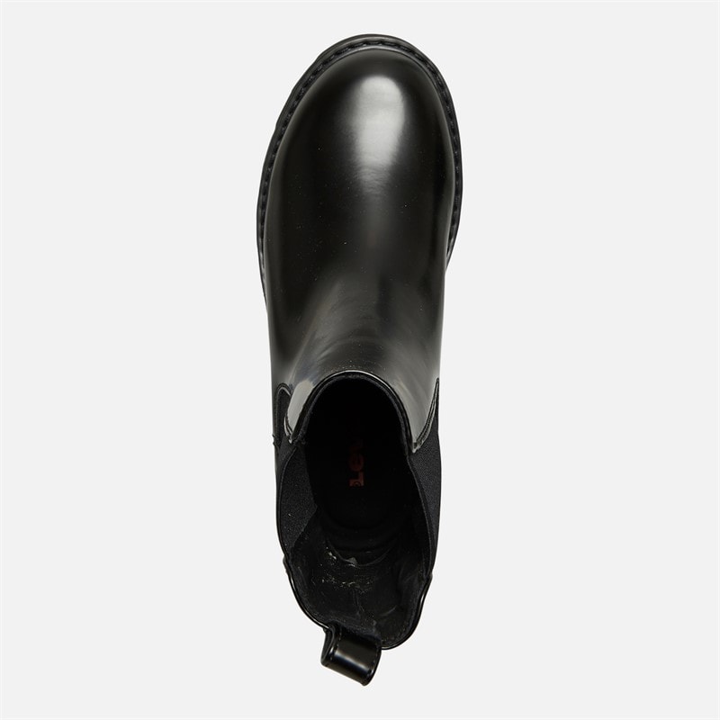 Levi's Junior Girls Ashley Chelsea Boots Black/Black - Image 4