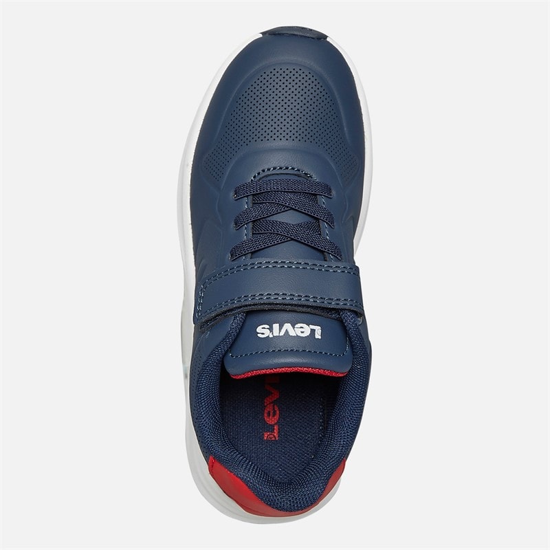 Levi's Boys Larry J Trainers Navy/Red - Image 4
