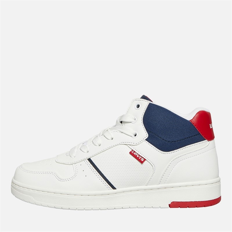 Levi's Junior Boys Kick Mid Trainers White - Image 1