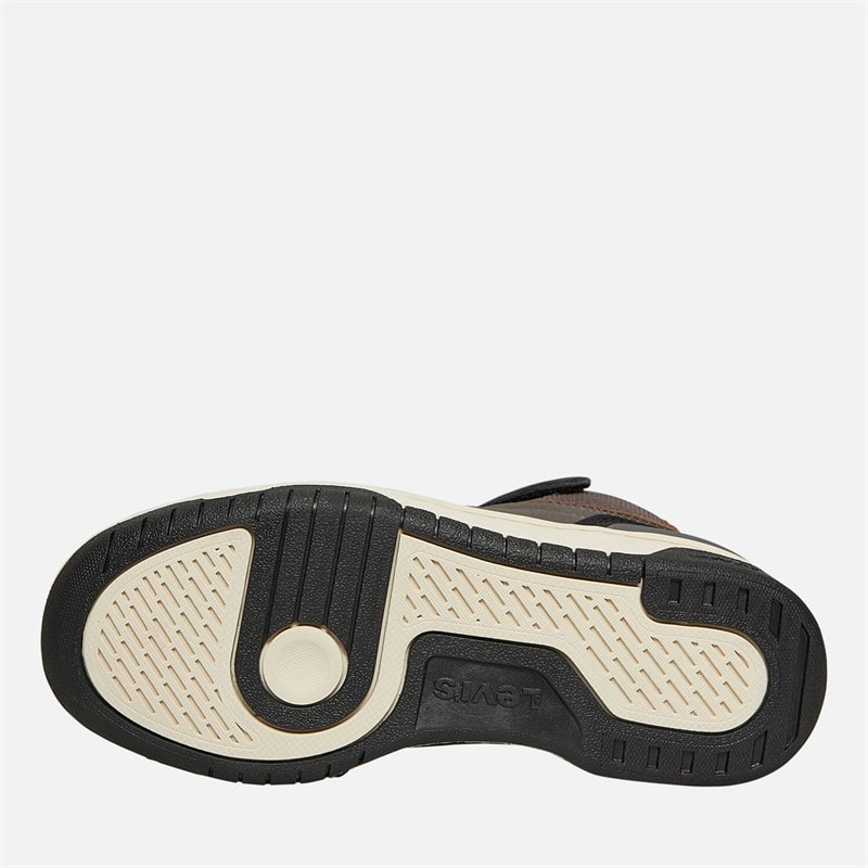 Levi's Boys Dereck Mid Trainers Black/Dark Taupe/Grey/Light Brown - Image 2