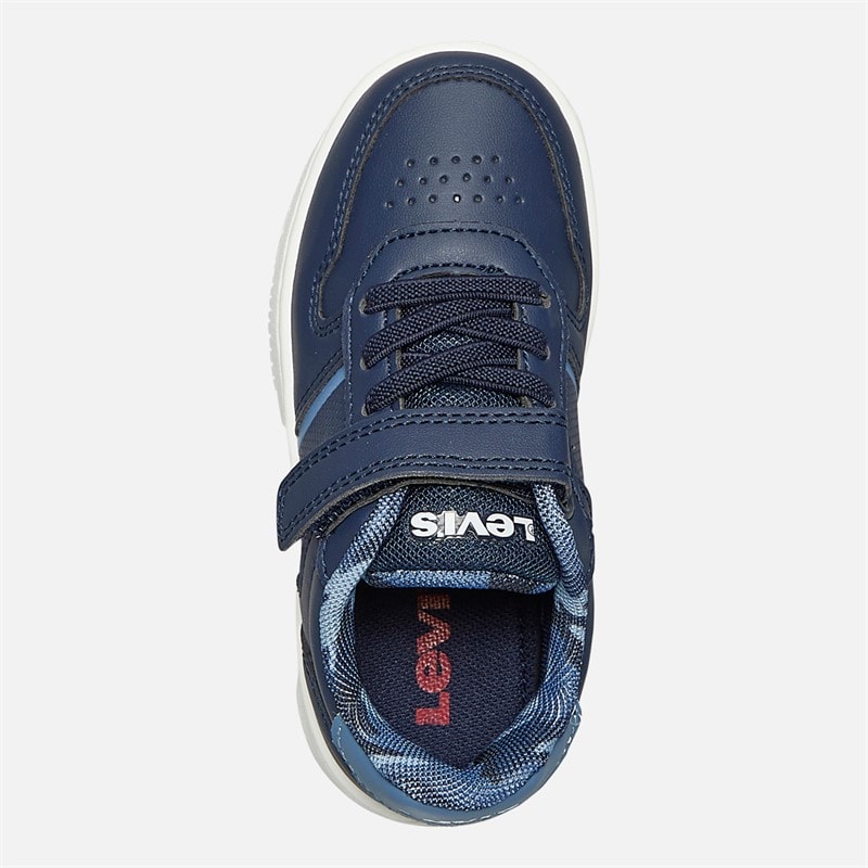 Levi's Boys Kick Mini Trainers Navy/Camo - Image 4