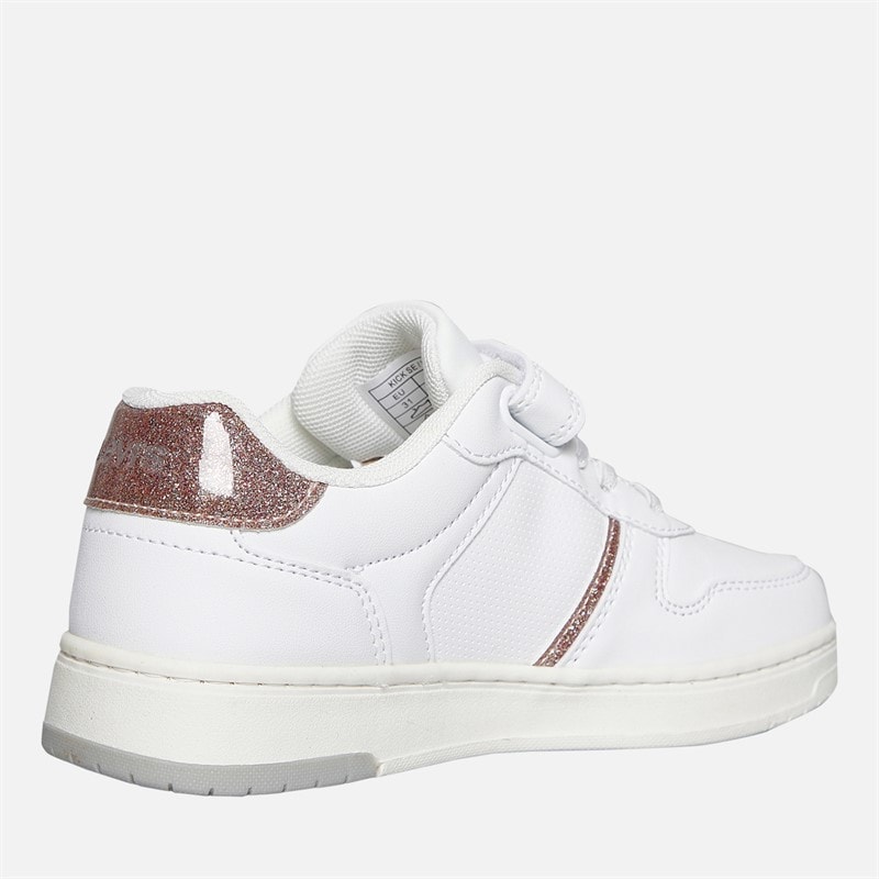 Levi's Girls Kick SE Trainers White/Pink/Glitter White/ Pink/ Glitter - Image 5