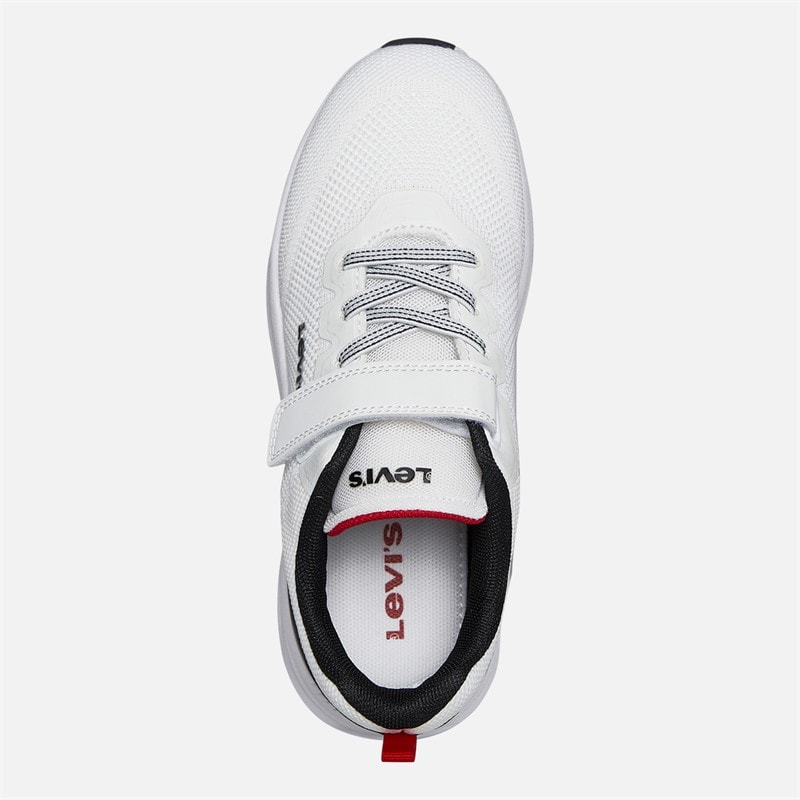 Levi's Boys Hudson Trainers White/Black/Red White/ Black/ Red - Image 4