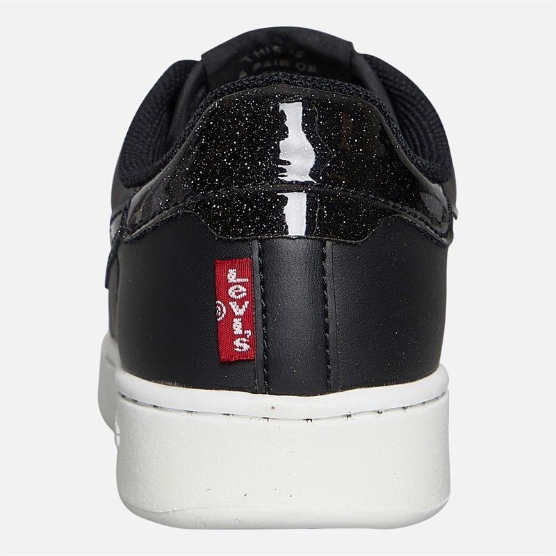 Levi's Girls Swift JR Trainers Black/Glitter Black/ Glitter - Image 3