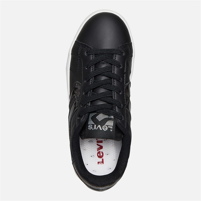 Levi's Girls Swift JR Trainers Black/Glitter Black/ Glitter - Image 4