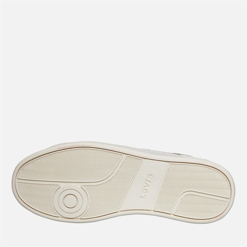 Levi's Junior Girls Swift JR Trainers White/Gold/Glitter White/ Gold/ Glitter - Image 2