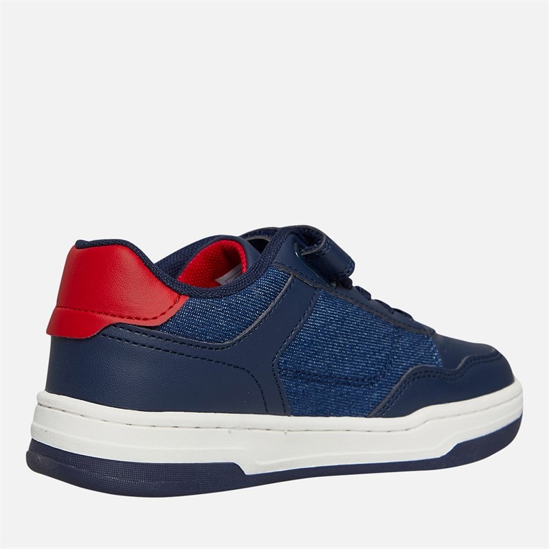 Levi's Boys John Ser Trainers Navy/Red Navy/ Red - Image 5